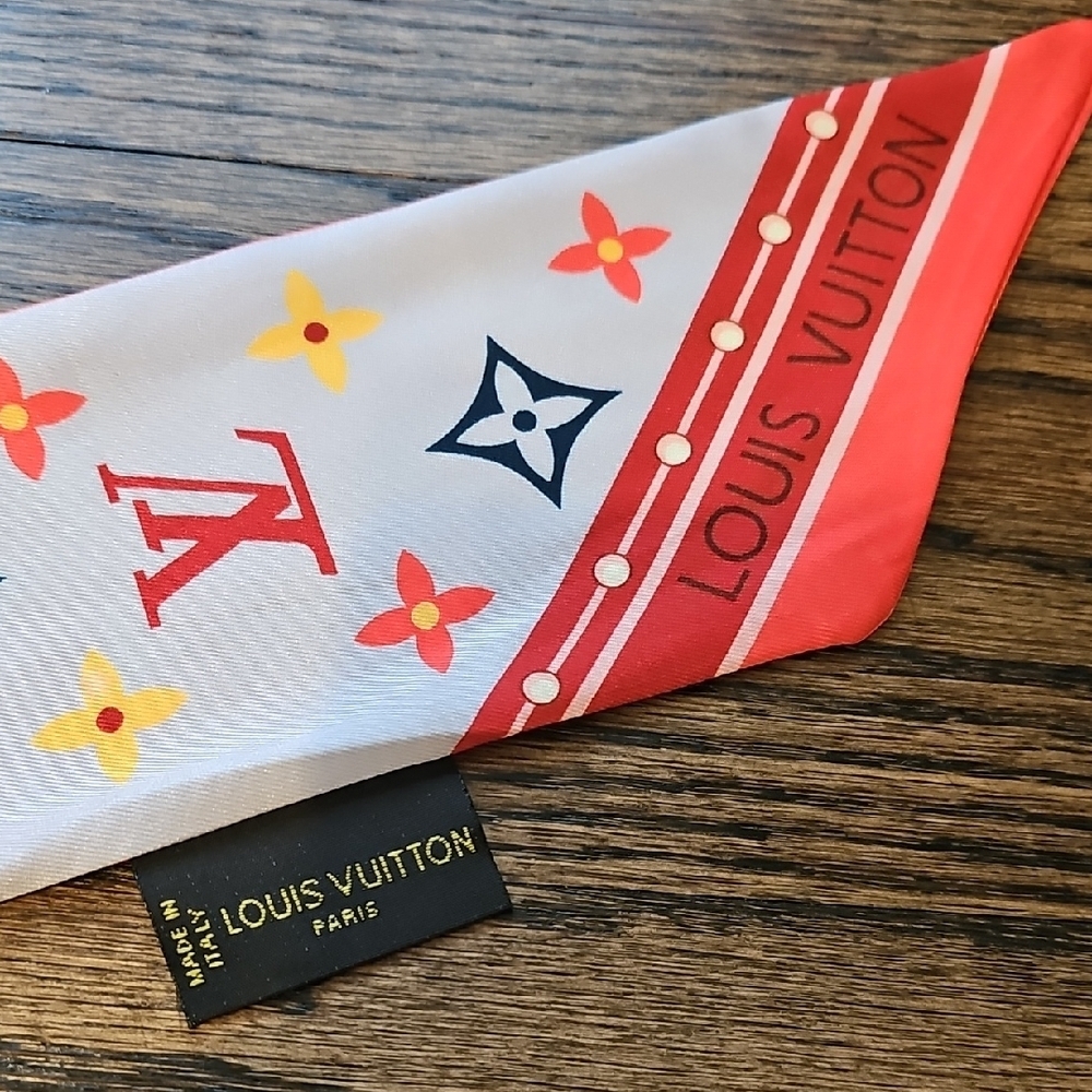 Stylish Orange and White Scarf Sash - Picture 2 of 8